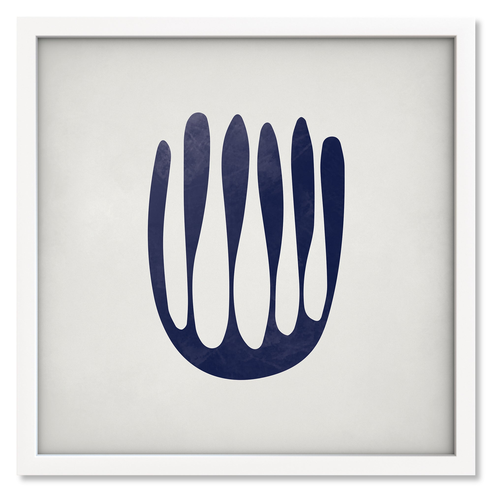 Blue Nile art print mockup in a white frame