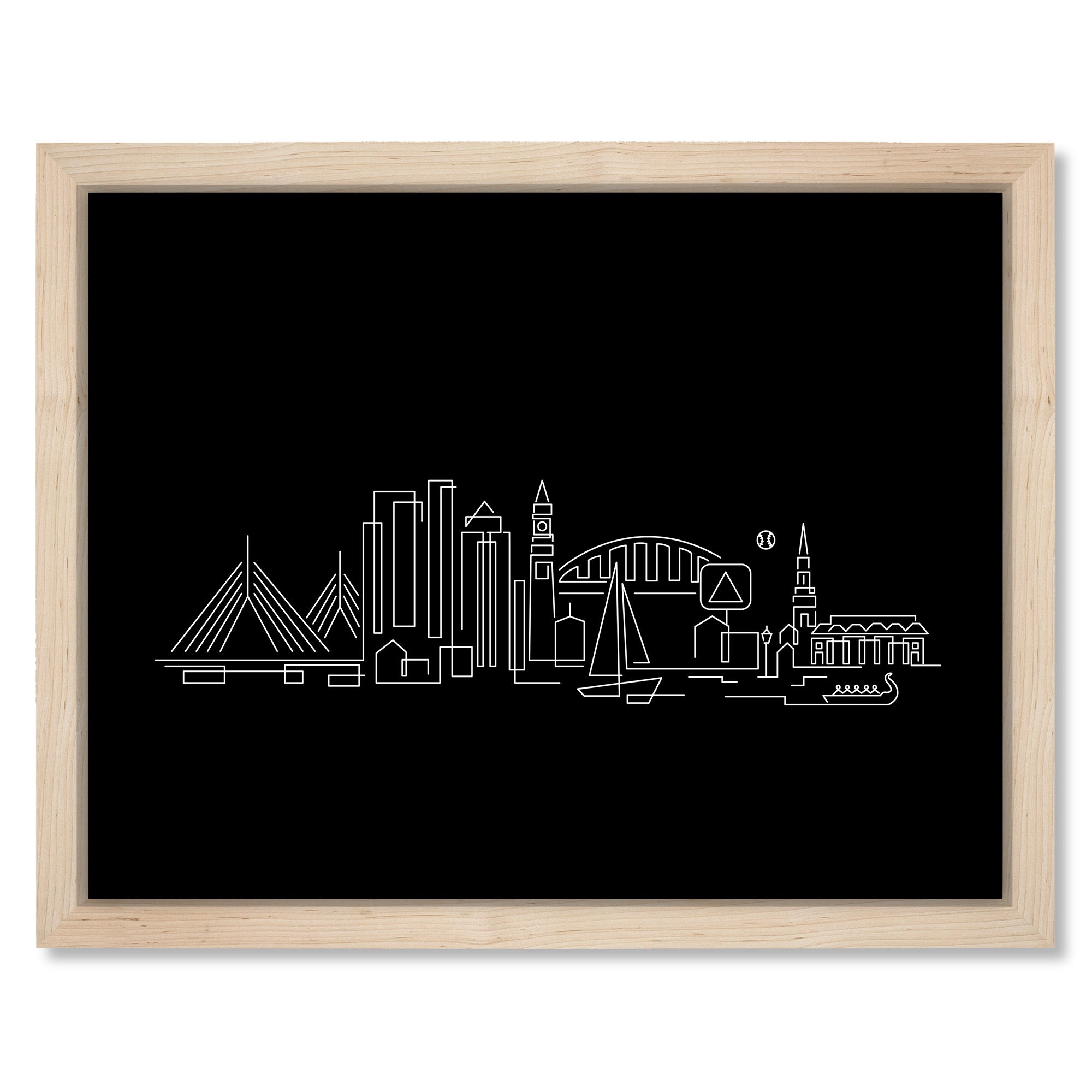 Boston Skyline Night