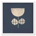 Midnight Stem 2 art print mockup in a white frame