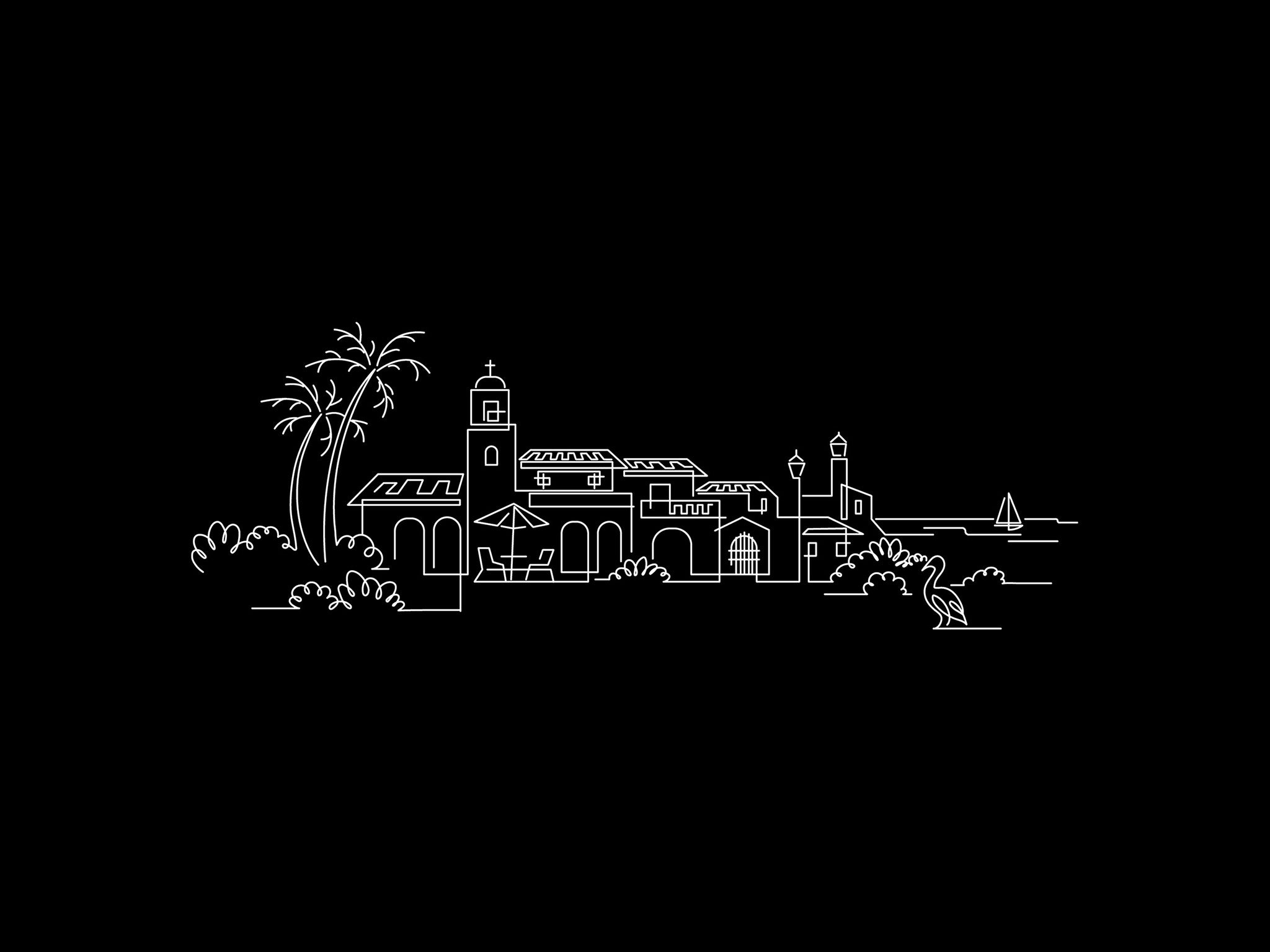Naples Skyline Night