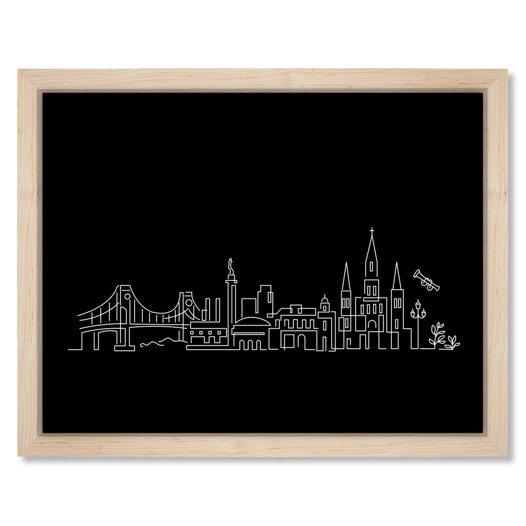 New Orleans Skyline Night