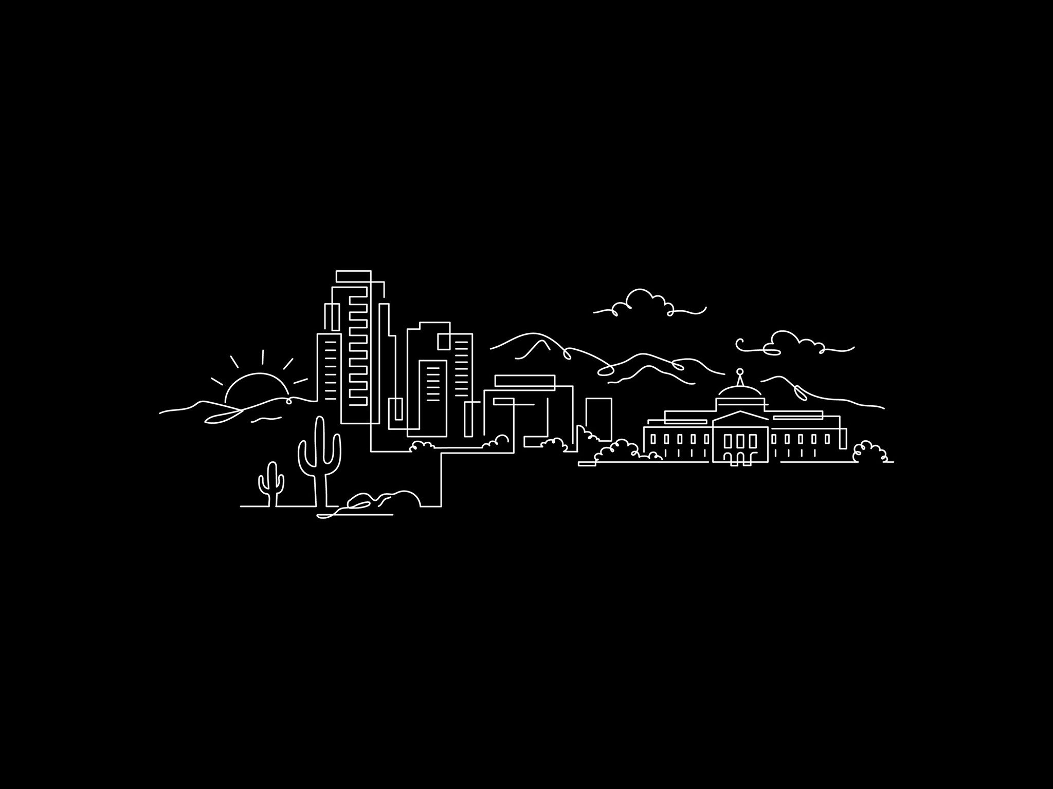 Phoenix Skyline Night