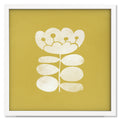 Sunshine I art print mockup in a white frame