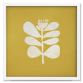 Sunshine II art print mockup in a white frame