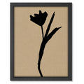Wild Stem 3 art print mockup in a black frame