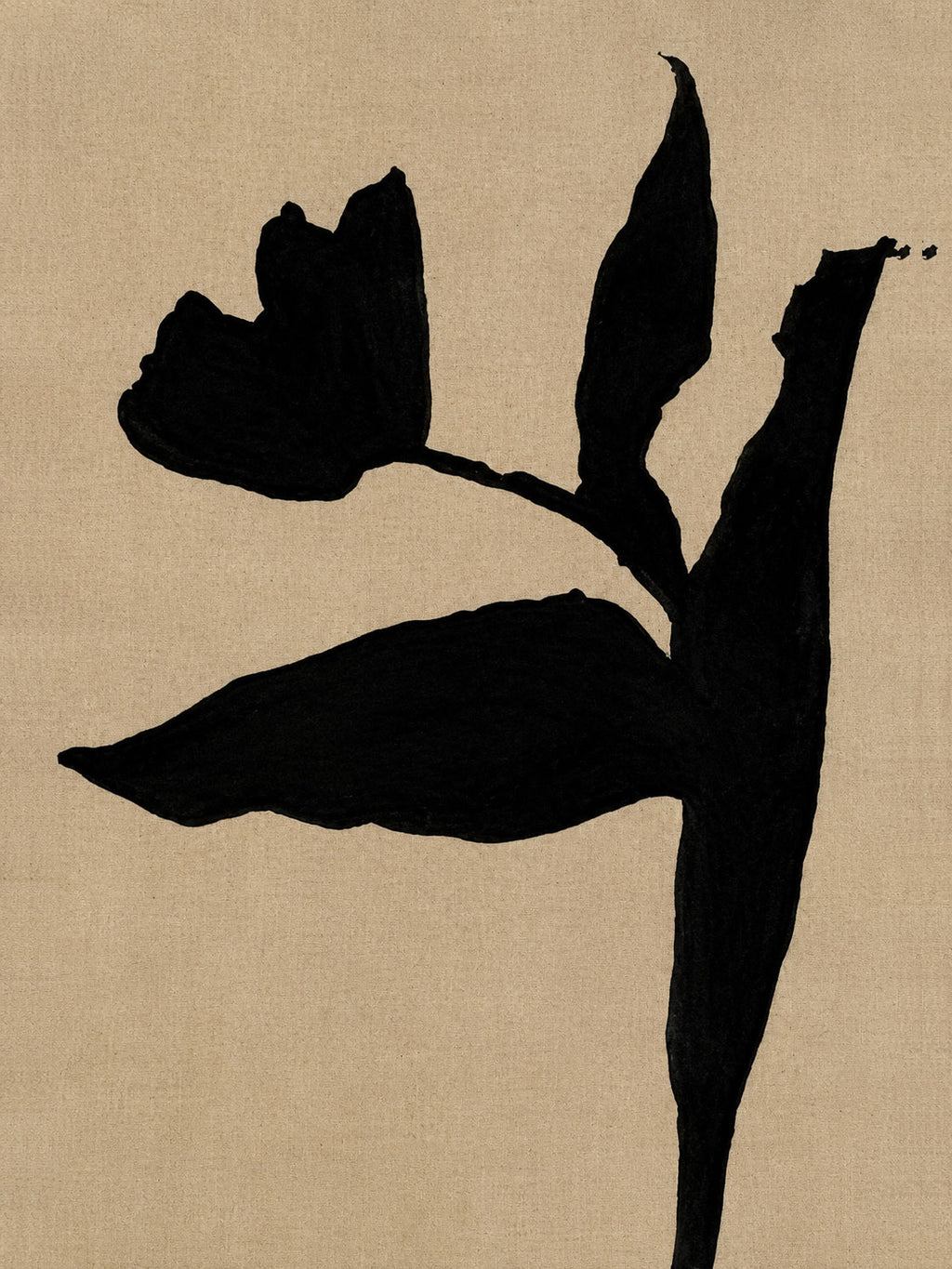 Wild Stem 1 botanical illustration, digital download wall art