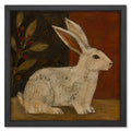 Woodland Portrait 1 art print mockup in a black frame