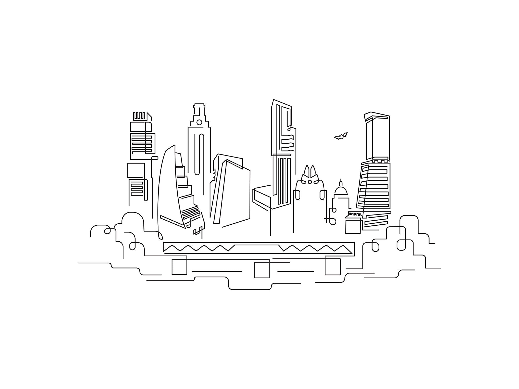 Austin TX 2025 Skyline line art illustration, digital download wall art