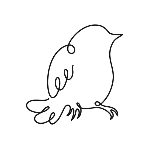 Bird illustration, digital download wall art