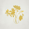 Golden Bouquet illustration, digital download wall art