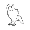 Owl illustration, digital download wall art