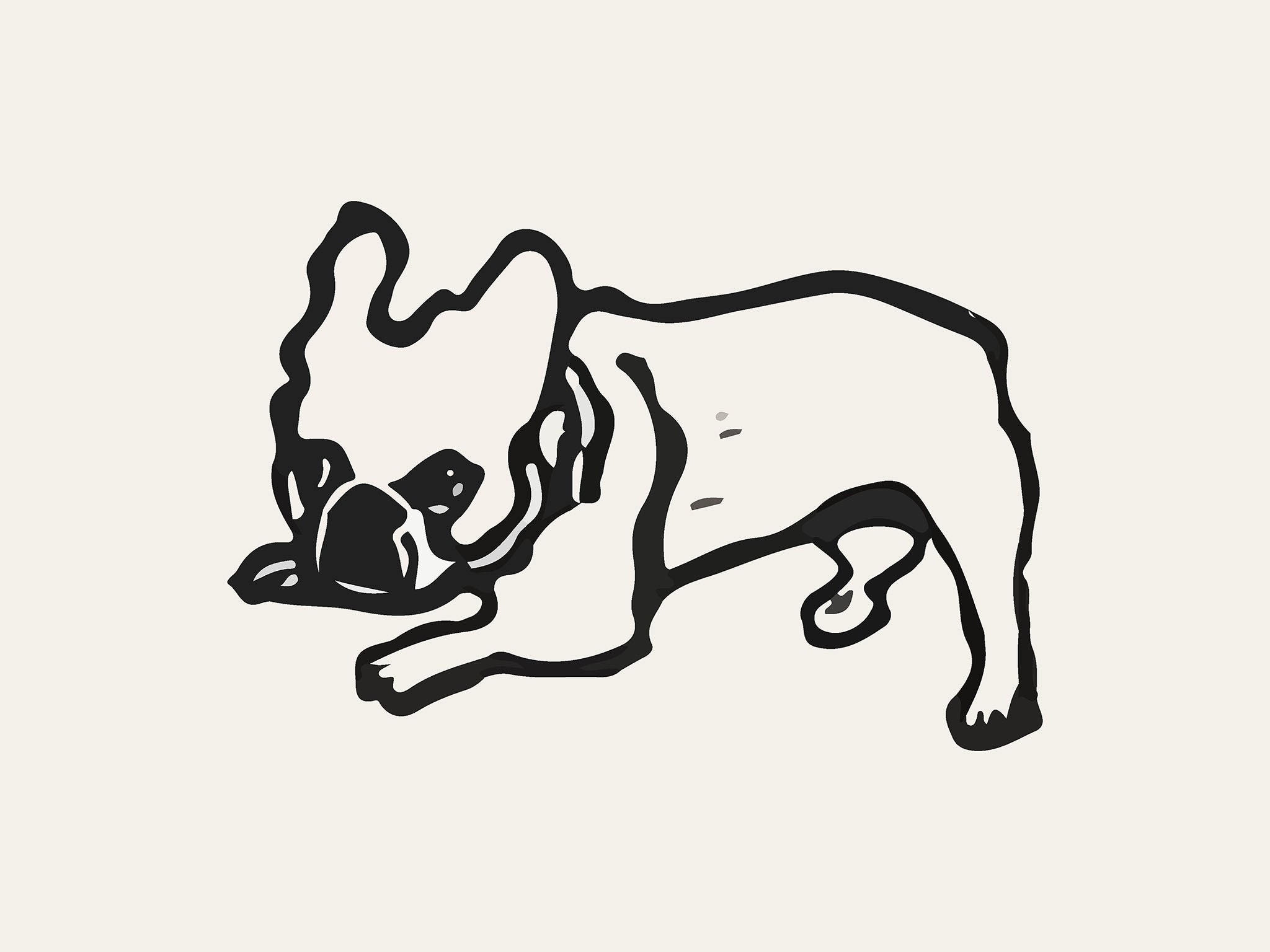 Phoebe the Frenchie! illustration, digital download wall art