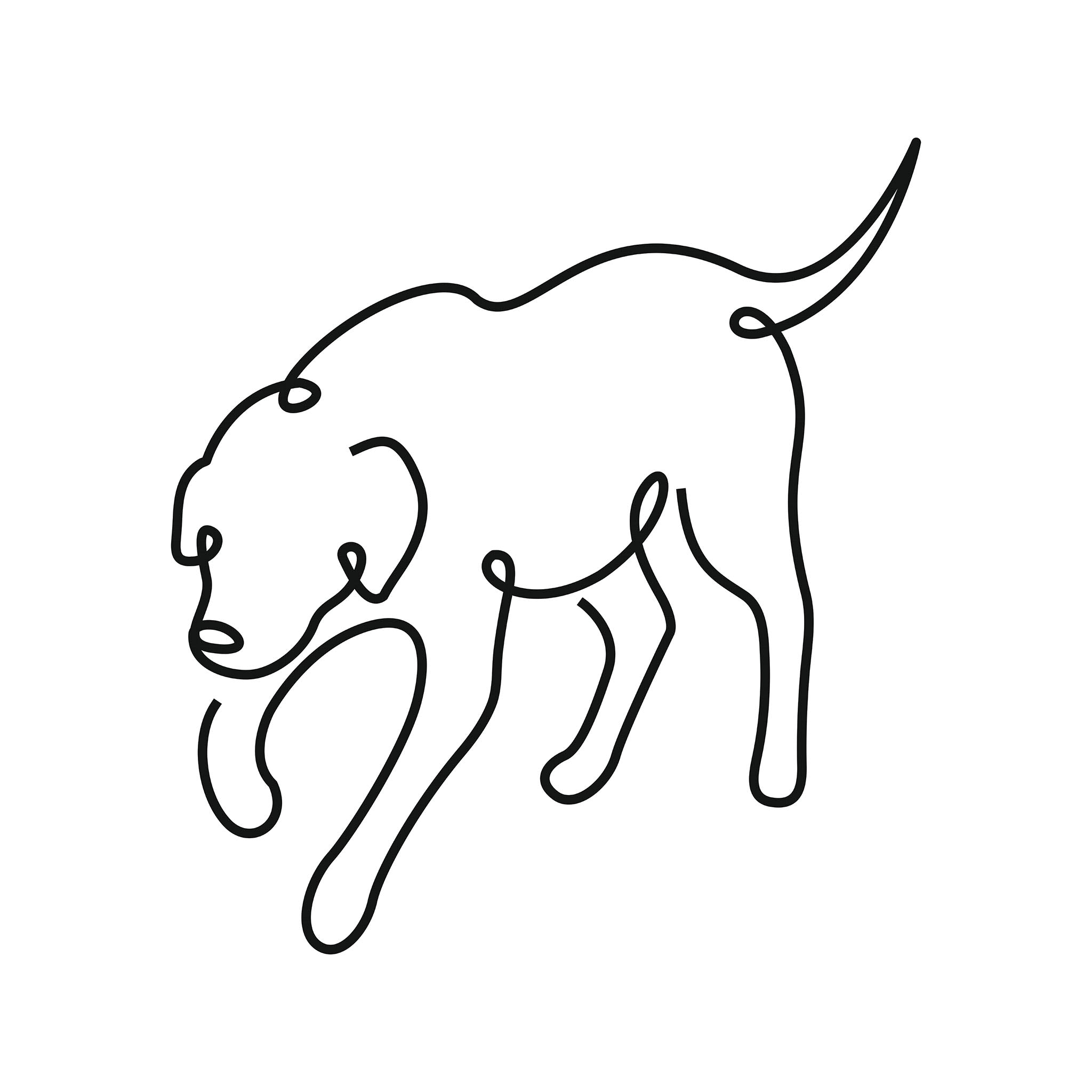 Retriever illustration, digital download wall art
