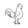 Rooster illustration, digital download wall art