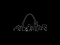St. Louis Skyline Night line art illustration, digital download wall art