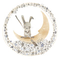 Twinkle Twinkle Little Bunny nursery illustration, digital download wall art